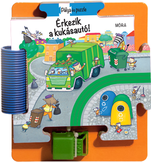 Puzzle és pálya - Érkezik a kukásautó