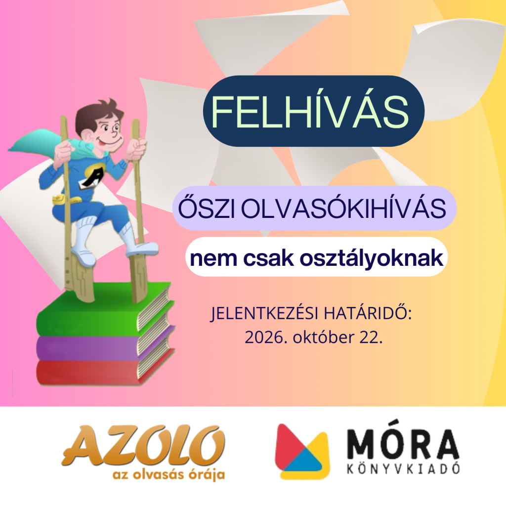 A Móra Kiadó és az Azolo program játékos őszi olvasókihívása