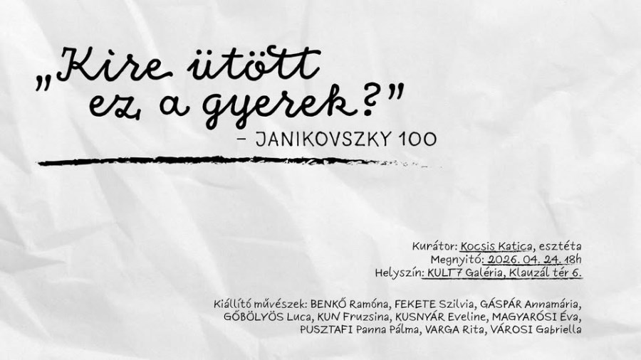 „Kire ütött ez a gyerek?” – Janikovszky100