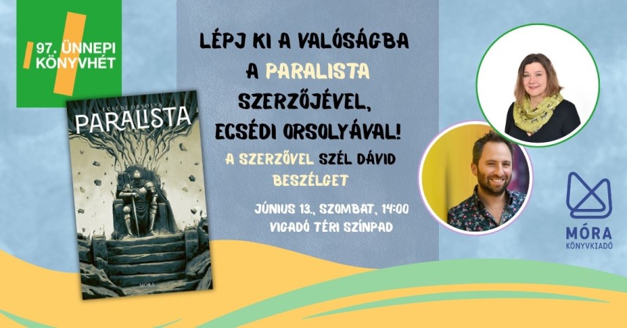 Lépj ki a valóságba a Paralista szerzőjével, Ecsédi Orsolyával!