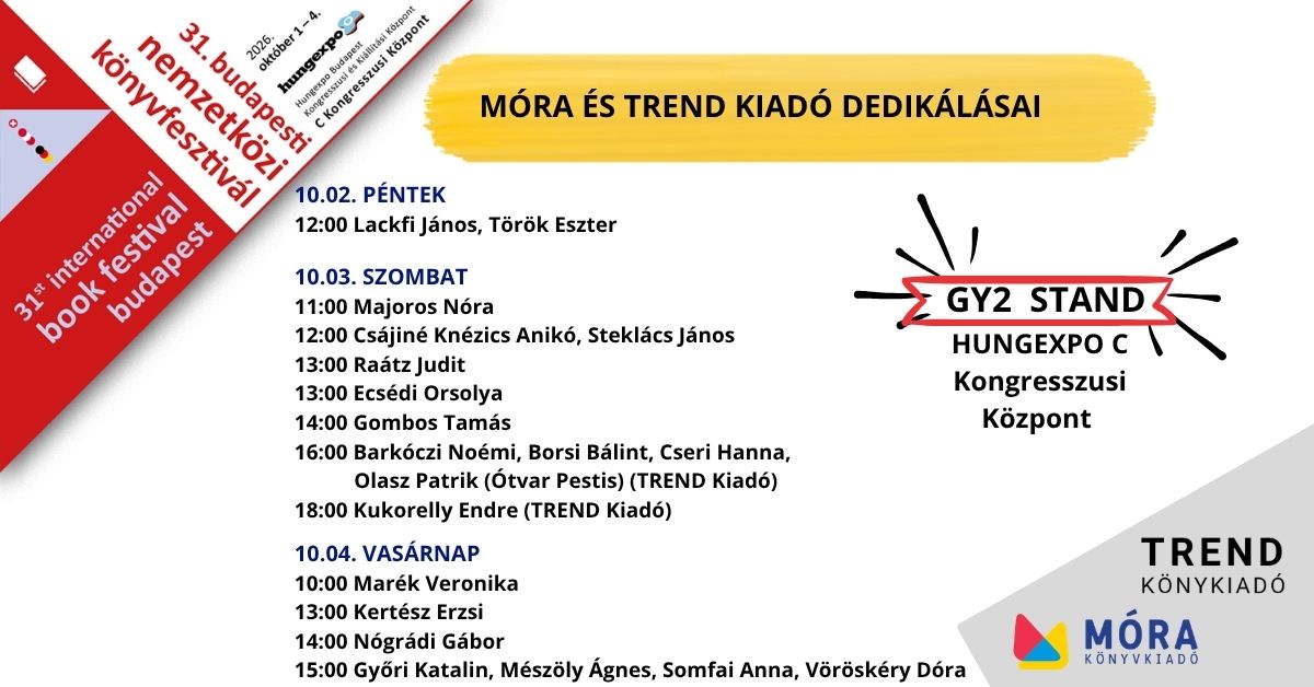 A Móra Kiadói Csoport dedikálásai