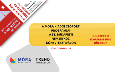 A Móra Kiadói Csoport programjai a 31. Budapesti Nemzetközi Könyvfesztiválon